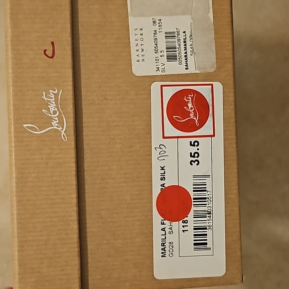 CL Marilla Flat Metallic Red Sole Slide Sandal - Picture 3 of 9